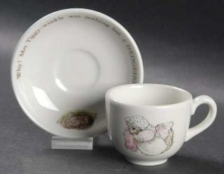 Wedgwood Mrs Tiggy Winkle Miniature Cup and Saucer Set, Fine China Dinnerware  