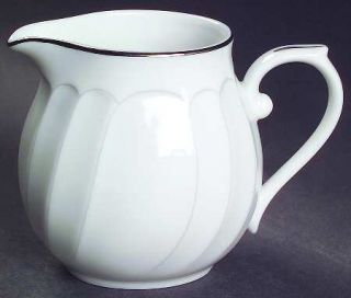 Mikasa Prelude Creamer, Fine China Dinnerware   Fine China, Dark Gray Swirls On