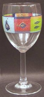 Royal Doulton Trailfinder 10 Oz Glassware Goblet, Fine China Dinnerware   Multic