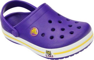 Childrens Crocs Crocband LSU Clog   Ultraviolet Casual Shoes