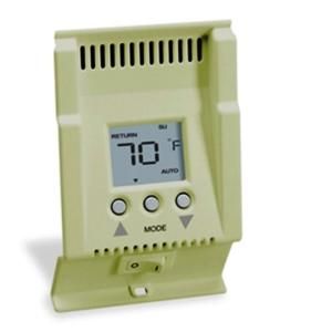 Cadet SBFT2A Thermostat, SmartBase Double Pole Programmable Electronic Thermostat for Baseboard Heaters Almond