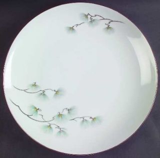 Mikasa Ma Tsu 12 Chop Plate/Round Platter, Fine China Dinnerware   Green Pine N