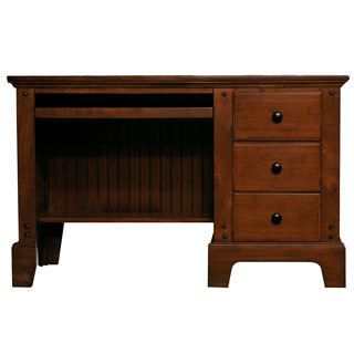 Branson Desk (Warm cherryMaterial Mahogany solids with cherry veneersFinish Warm cherryDimensions 30 inches high x 50 inches wide x 22 inches deepNumber of shelves One (1)Number of drawers Three (3)Accessories are NOT includedPlease note Orders of 1