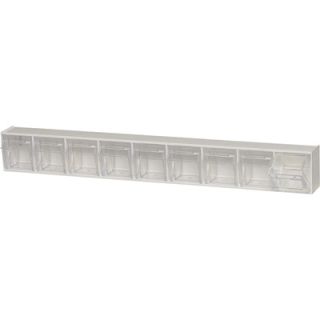 Quantum Storage Clear Tip Out Storage Bin   2 1/2in. x 23 5/8in. x 3 1/8in.