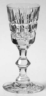 Hawkes Venetian Wine Glass   Stem #7334,   Cut Base/Hobstars& Ovals