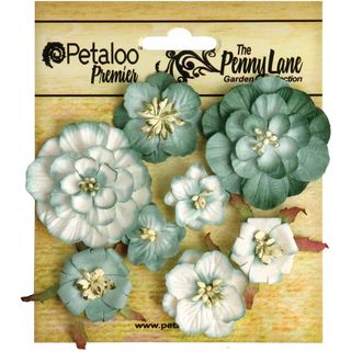 Penny Lane Mixed Blossoms 8/pkg seagreen