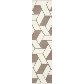 Thom Filicia Hand woven Indoor/ Outdoor Saddle Plastic Rug (2 X 8)
