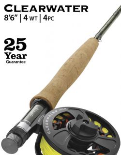 Clearwater 4 weight 86 Fly Rod, Type 8 Ft 6 In