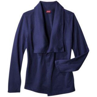 Merona Womens French Terry Layering Jacket   Nightfall Blue L