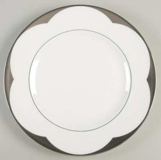 Wedgwood Vera Lotus Salad Plate, Fine China Dinnerware   Vera Wang,Platinum Scal