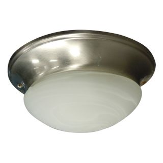 Two Light Stainless Steel Ceiling Fan Light Kit