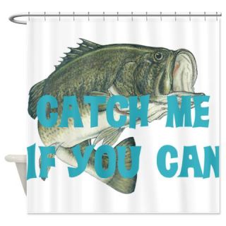  Catch me bass Shower Curtain  Use code FREECART at Checkout