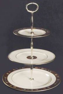 Lenox China Witherspoon 3 Tiered Serving Tray (DP, SP, BB), Fine China Dinnerwar