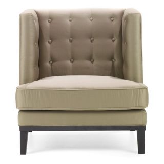 Armen Living NOHO Tufted Arm Chair   Champagne Multicolor   LC10061CA
