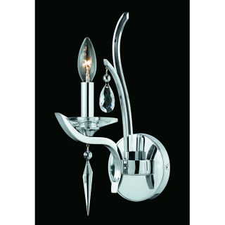 Allure 1 light Plated Chrome Wall Sconce