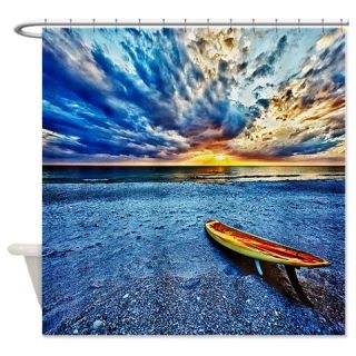  Surfboards and Blue Skies Shower Curtain  Use code FREECART at Checkout