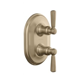 Kohler Bancroft Stacked Thermostatic Trim With Metal Lever Handle