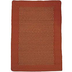 Donegal Indoor/ Outdoor Barn Red Braided Rug (8 X 11)