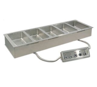 Piper Products Drop In Hot Food Multi Well w/ 6 Pan Capacity, Stainless, Drain, 208/1V