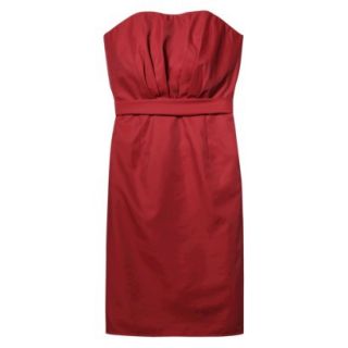 TEVOLIO Womens Plus Size Taffeta Strapless Dress   Stoplight Red   22W