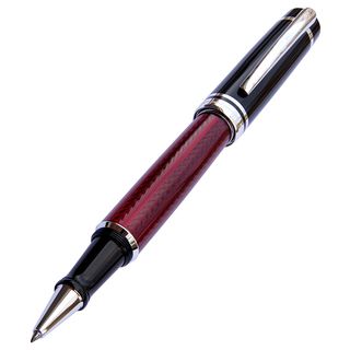 Xezo Incognito Grande Size Executive Red Roller Pen (Royal red/ black/ platinumFeatures Diamond cut, translucent lacquer finishMaterials BrassInk color BlackRefillablePoint size FineSet includes One (1) gift box, one (1) certificate, one (1) extra ro