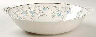 Ancestral   Am Hostess Blue Lace 10 Round Vegetable Bowl, Fine China Dinnerware