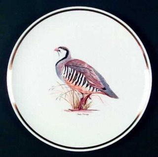 Corning Game Birds (Gold Band) Dinner Plate, Fine China Dinnerware   Centura, Bi