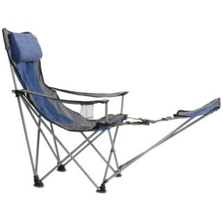 Travel Chair with Footrest   Blue