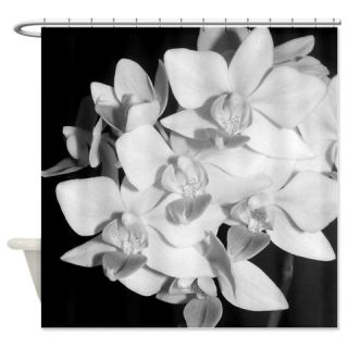  BW flowers Shower Curtain  Use code FREECART at Checkout