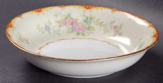 Noritake N949 Fruit/Dessert (Sauce) Bowl, Fine China Dinnerware   Red & Yellow E