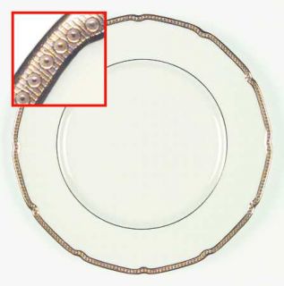 Royal Doulton V2102 Dinner Plate, Fine China Dinnerware   Gold Encrusted Brdr Iv