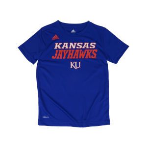 Kansas Jayhawks adidas NCAA Youth Sideline Climalite T Shirt