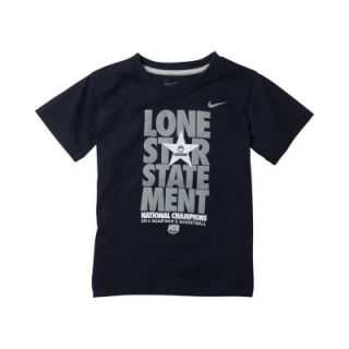 Nike Locker Room Lone Star Statement (Connecticut) Toddler Boys T Shirt   Bla