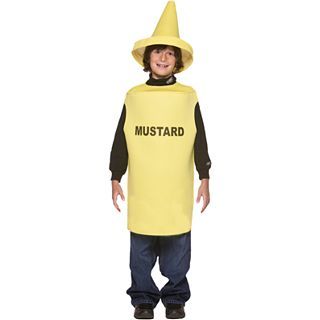 Mustard Child Costume, Yellow, Boys