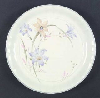 Mikasa Cynthia Dinner Plate, Fine China Dinnerware   Country Classics,Purple/Yel