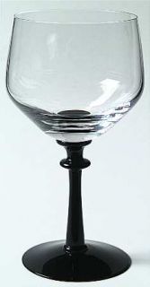 Fostoria Eloquence Onyx Water Goblet   Stem #6120, Black   Stem