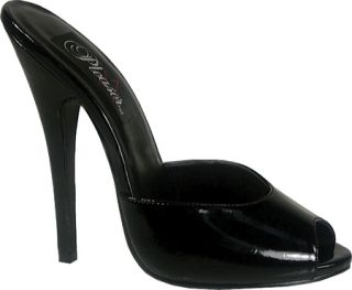 Womens Pleaser Domina 101   Black Patent High Heels
