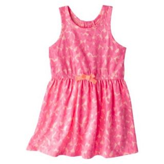 Circo Infant Toddler Girls Neon Heart Sun Dress   Pink 4T