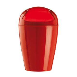 Koziol Del Swing Top Wastebasket 57785 Color Strawberry Red