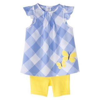Just One YouMade by Carters Toddler Girls 2 Piece Set   Light Blue/Yellow 2T