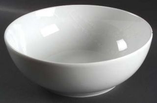 Denby Langley White Trace 10 Round Vegetable Bowl, Fine China Dinnerware   Whit