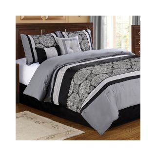 Grayson 6 pc. Jacquard Comforter Set, Grey