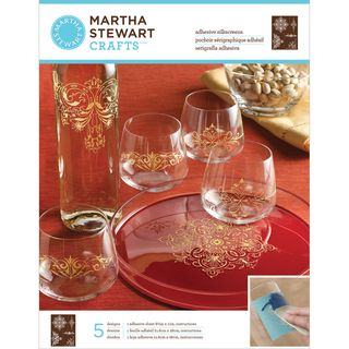 Martha Stewart Crafts Glass Silkscreen 8 1/2x11 ornate Accents