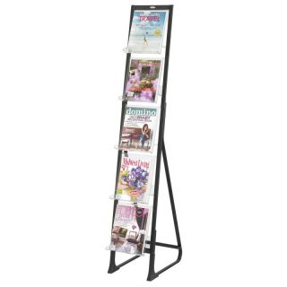 5 Pocket In View Acrylic Magazine Display Multicolor   4111BL