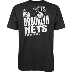 Brooklyn Nets adidas NBA Stacked Extreme T Shirt