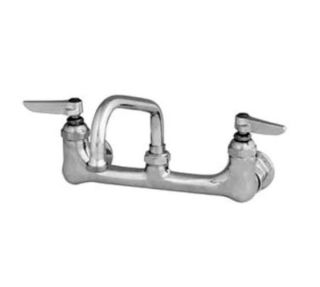 T&S Brass Sink Mixing Faucet, 6 in Swing Nozzle, 1/2 in IPS EE Male Inlets