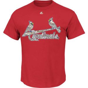 St. Louis Cardinals Majestic MLB Camo Wordmark T Shirt