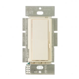 Lutron DVSC600PES Dimmer Switch, 600W 1Pole Diva Satin Colors Light Dimmer Eggshell