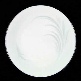 Heinrich   H&C 19307 Salad Plate, Fine China Dinnerware   Gray Leaf Decor, White