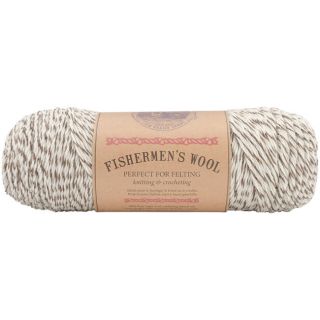 Lion Brand Fishermens 8 oz Oak Tweed Virgin Wool Yarn (Oak tweed (natural cream twisted with deep brown)Weight category 4 (medium worsted weight)Knit gauge 16 stitches x 22 rows  4 inches (10 cm), with size 9 (5.5 mm) needlesCrochet gauge 16 sc x 16 r
